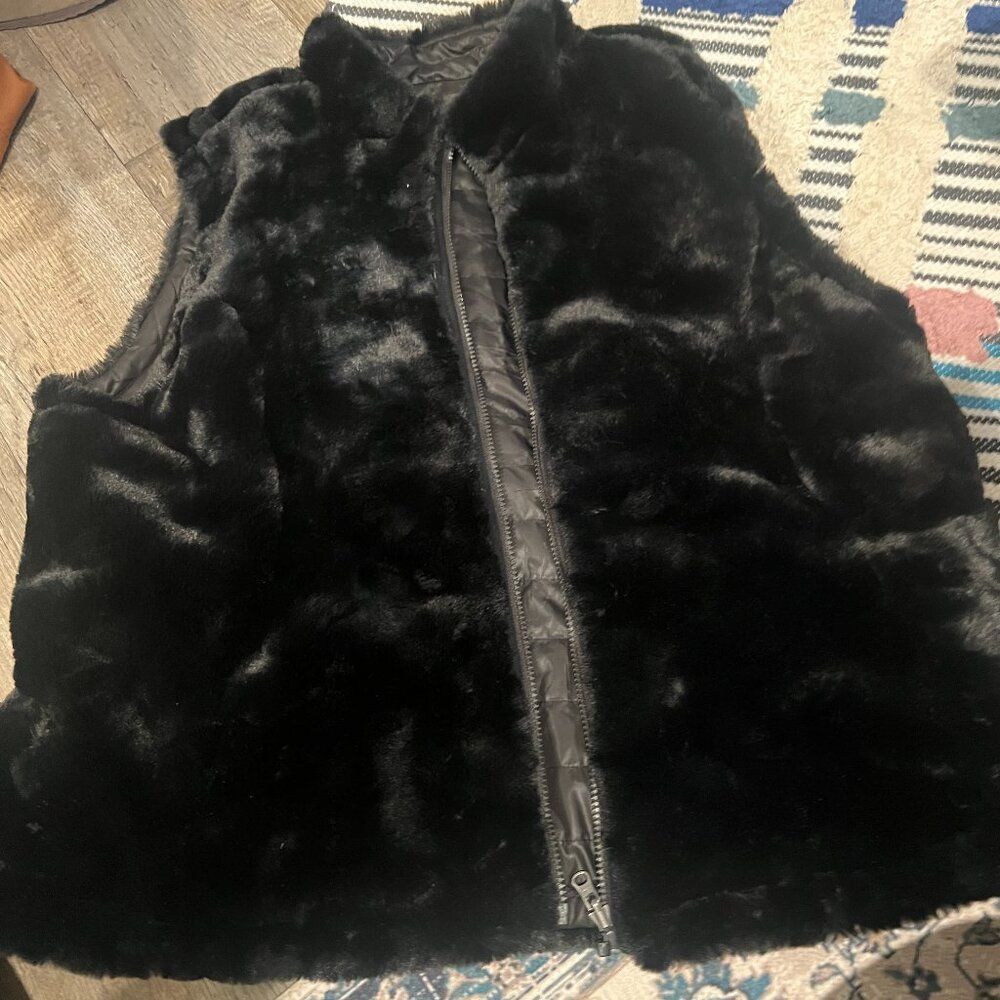 Nicole Miller black reversible‎ vest XXL